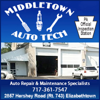 Auto Repair & Towing in Elizabethtown PA close to Hershey-Middletown Auto Tech