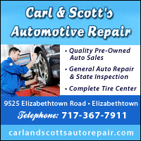 Auto Repair-Tires-Used Cars at Carl & Scott's Auto & Tire Center in Elizabethtown, PA