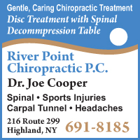 Chiropractor New Paltz & Highland, NY-Dr. Joe Cooper River Point Chiropractic
