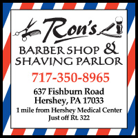 Haircuts & Shaving at Ron's Barber Shop in Hershey, PA
