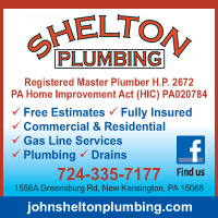 Pittsburgh Plumber-Shelton Plumbing in New Kensington PA
