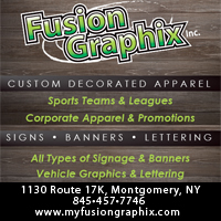 Custom Embroidery & Silk Screening Montgomery NY-Fusion Graphix Inc.