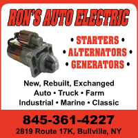 Alternator-Generator-Starter Repair at Ron's Auto Electric in Bullville NY