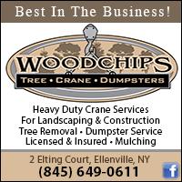 Woodchips Tree, Crane & Dumpster Service in Ellenville, NY.