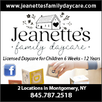 Daycare in Montgomery, NY- Jeanette's Family Daycare
