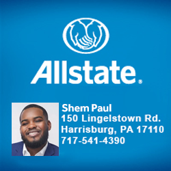 Auto-Home-Business Insurance Harrisburg PA-Allstate Insurance Agent Shem Paul