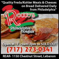 Rocco’s Philadelphia Hoagies in Lebanon, PA makes Authentic Philadelphia hoagies.