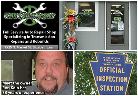 Kain's Auto Repair is an auto repair shop in Elizabethtown, PA.