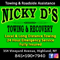 24 Hr Towing & Roadside Assistance in Highland, NY- Nicky D's Towing & Recovery