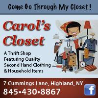 Carol's Closet is a thrift store in Highland, NY.