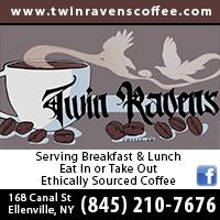 Twin Ravens Coffee Company is a cafe in Ellenville, NY