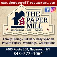 The Paper Mill is a Restaurant, Bar & Events Center in Napanoch, NY.