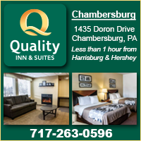 Hotel in Harrisburg-Hershey PA area-Quality Inn & Suites in Chambersburg PA.