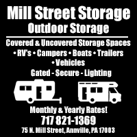 Outdoor Storage Facility Lebanon, PA area-Main Street Storage in Annville, PA.