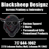 Screen Printing & Custom Embroidery at Blacksheet Designz in Lebanon PA