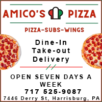 Amico's Pizza is a restaurant located in the Harrisburg PA area.