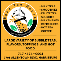 Boba Tea House serving bubble tea is located in Harrisburg, PA.